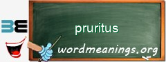 WordMeaning blackboard for pruritus